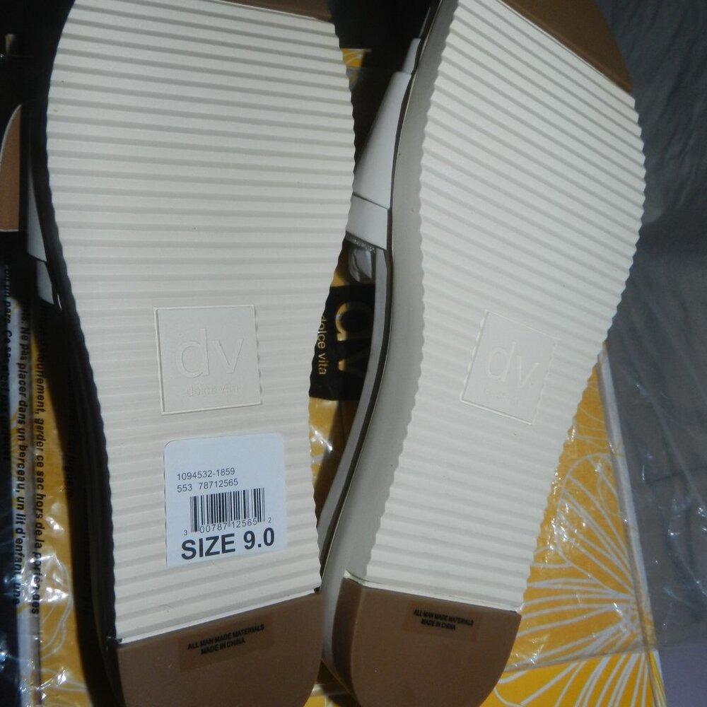 DV DOLCE VITA WOMEN'S CASTOR TORTOISE SHELL BUCKLE SANDALS IVORY🆕FAST😮💨⚡🚚 - Picture 10 of 15